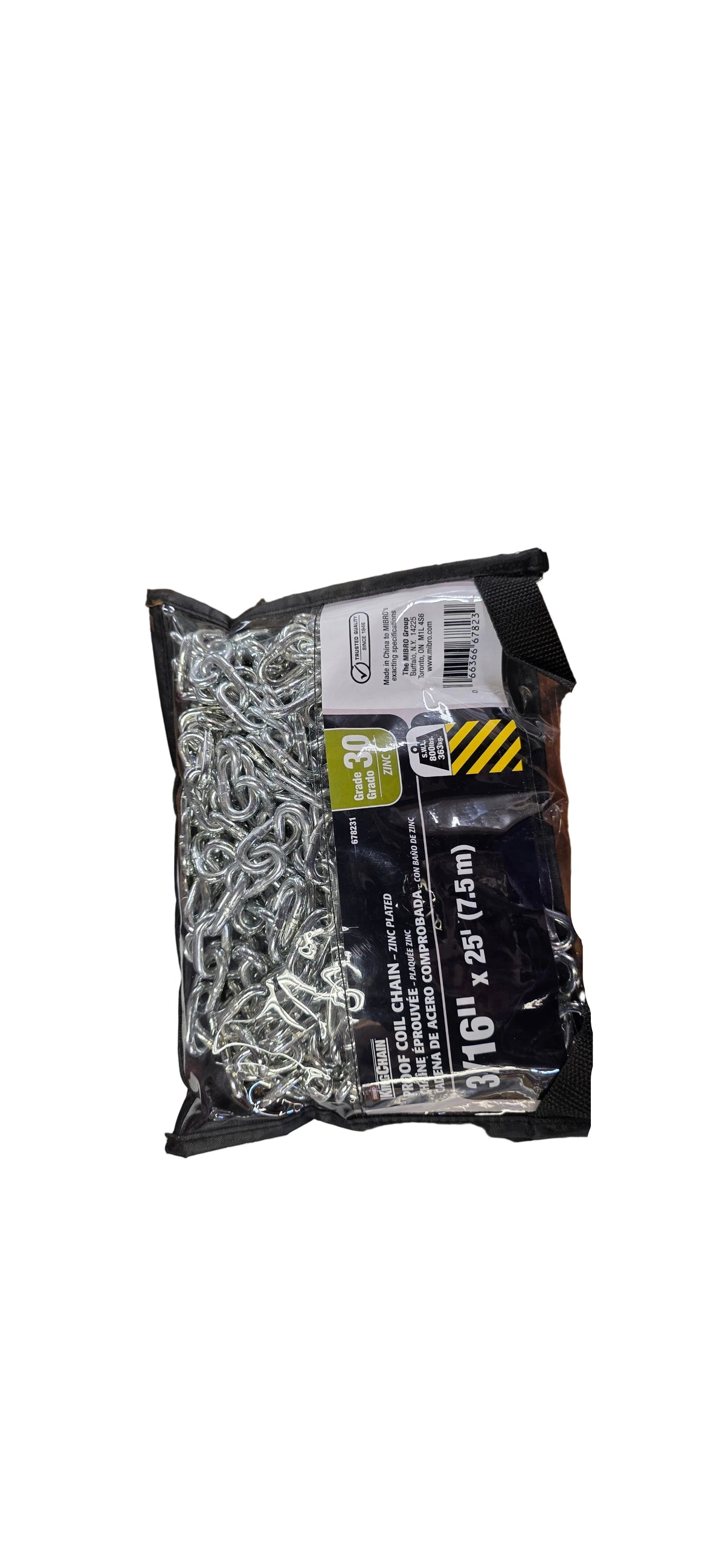 Proof coil Chain 3/16"X25'(7.5m)