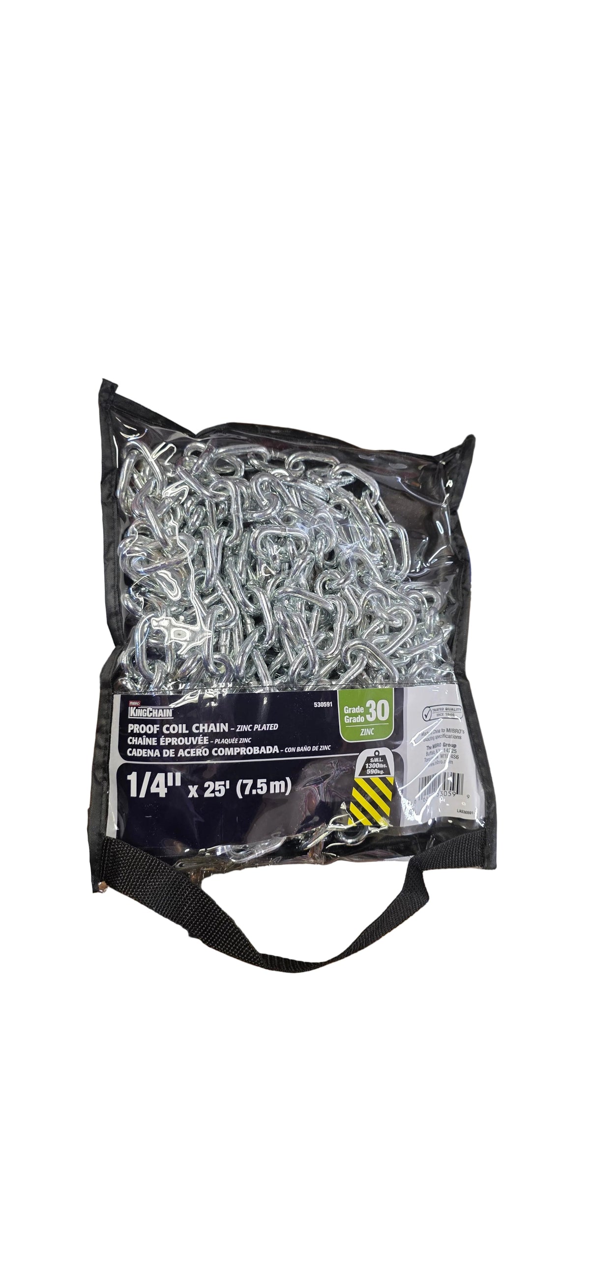 Proof Coil Chain 1/4"X25'(7.5m)