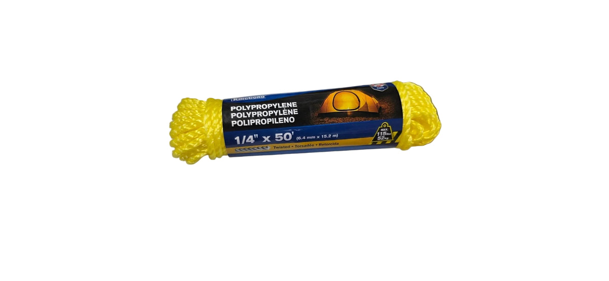 Poly Rope 1/4"X50'(6.4mm X 15.2m)