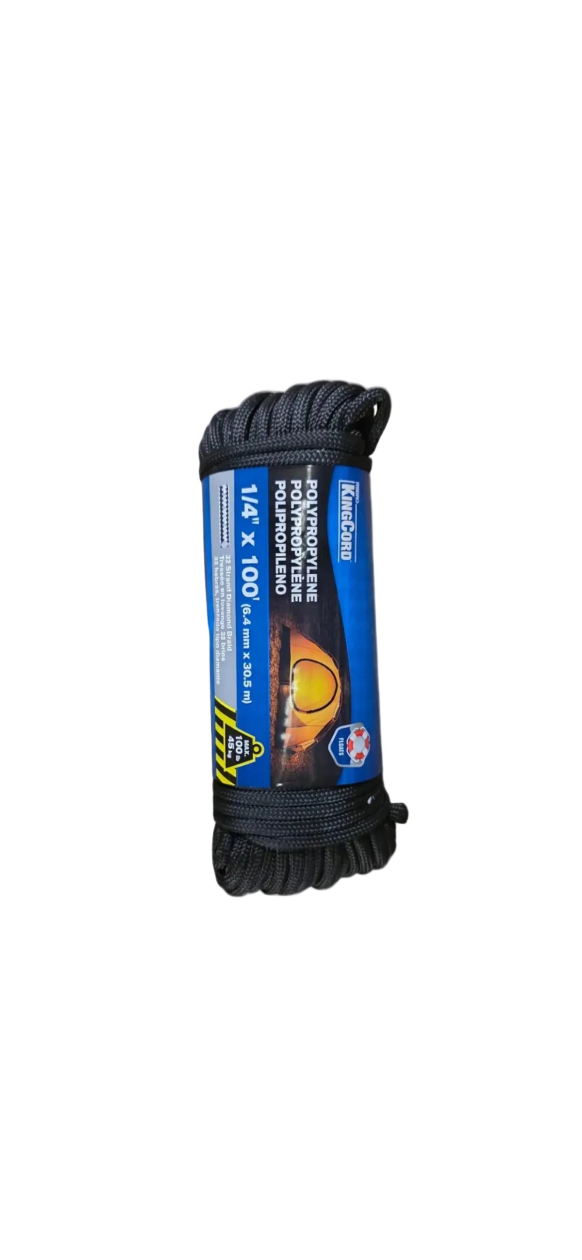Hollow Poly Rope 1/4"X100'(6.4mm X 30.5m)
