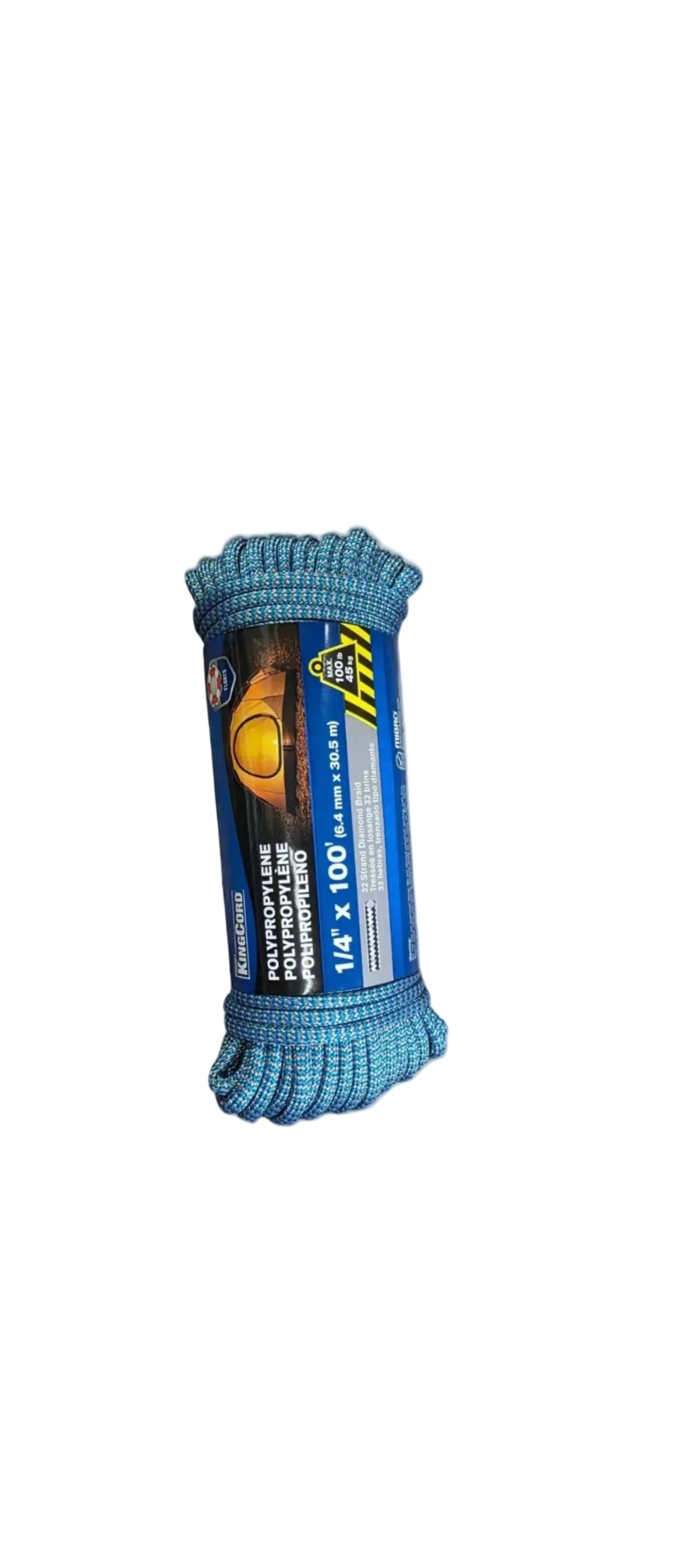 Hollow Poly Rope 1/4"X100'(6.4mm X 30.5m)