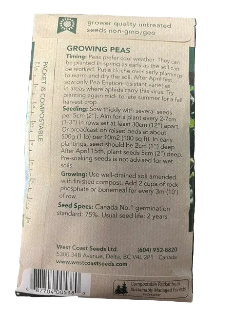 MAMMOTH MELTING SUGAR - SNOW PEAS