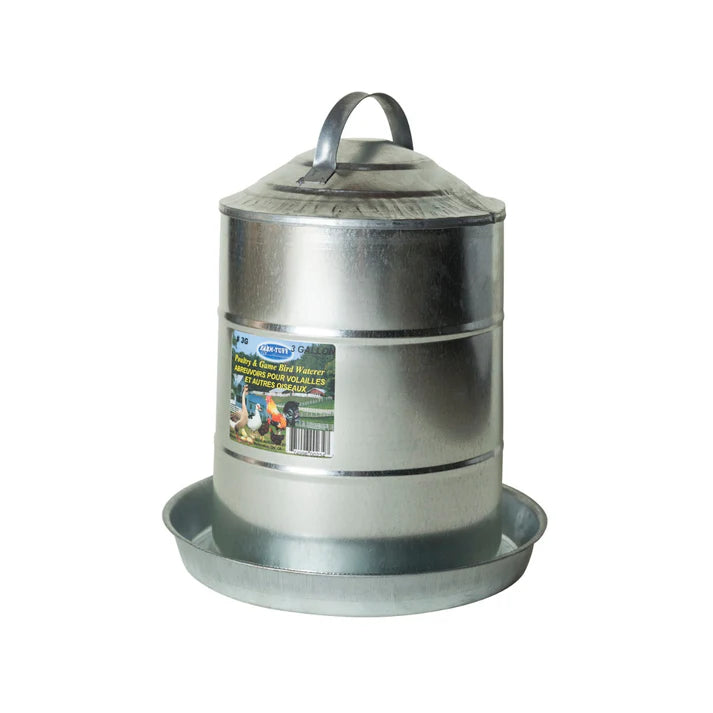 3 GALLON GALVANIZED WATERER