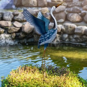 42-inch Standing Heron Statue