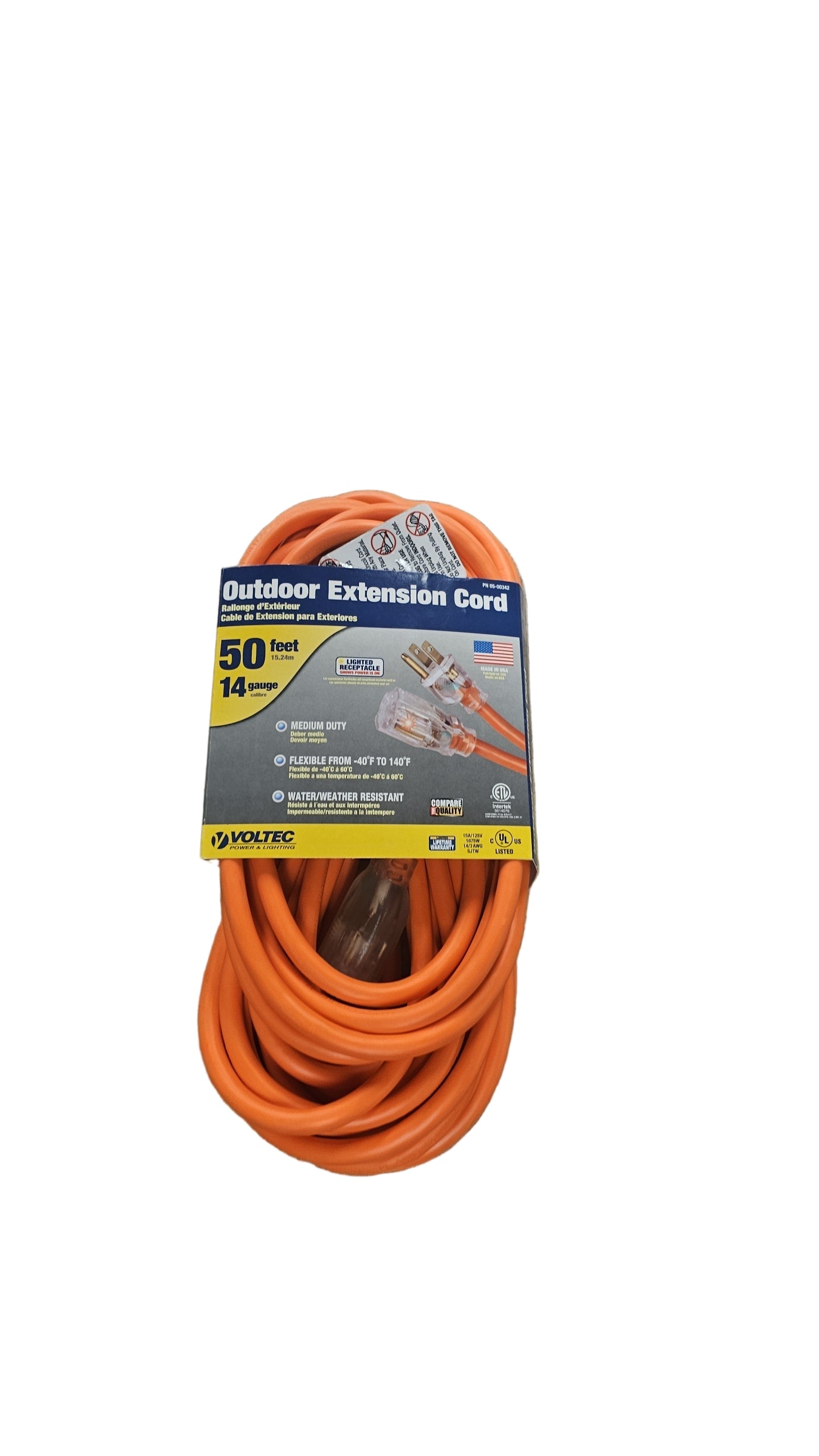 EXTENSION CORD 50FT 14/3