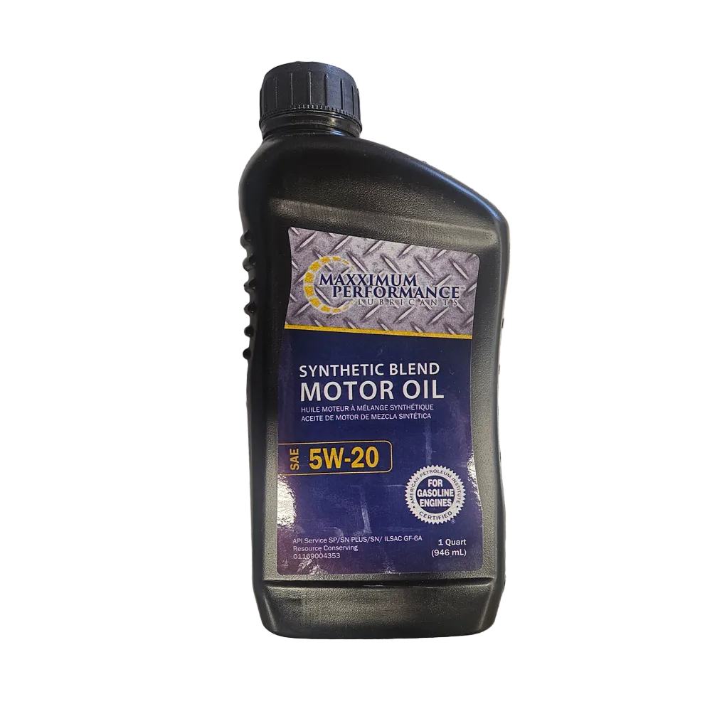 Synthetic Blend Motor Oil 5W-20 – Maximum Performance Lubricants
