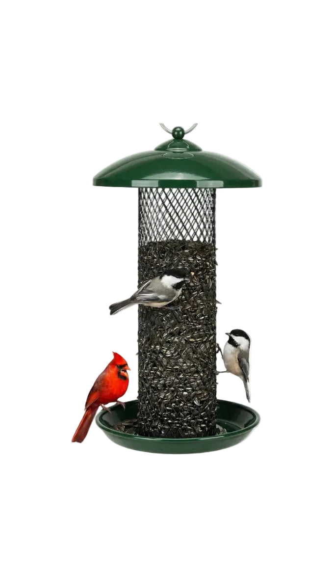 METAL SUNFLOWER BIRD FEEDER