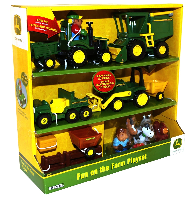 FARM SET TOY 20 PIECE JOHN DEER