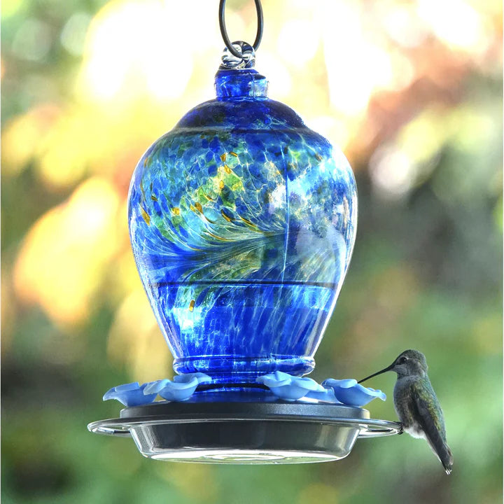 ARTISAN GRAVITY HUMMINGBIRD FEEDER SPRING RAIN