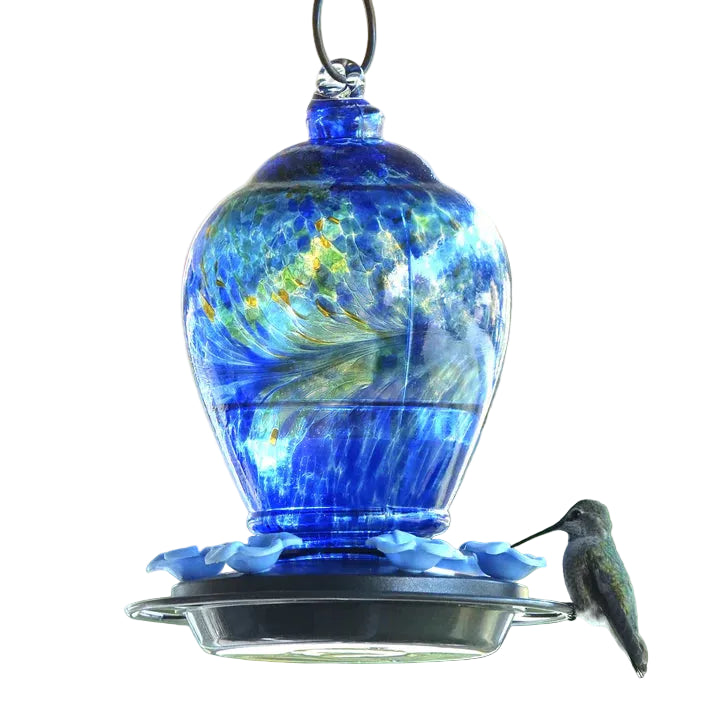 ARTISAN GRAVITY HUMMINGBIRD FEEDER SPRING RAIN