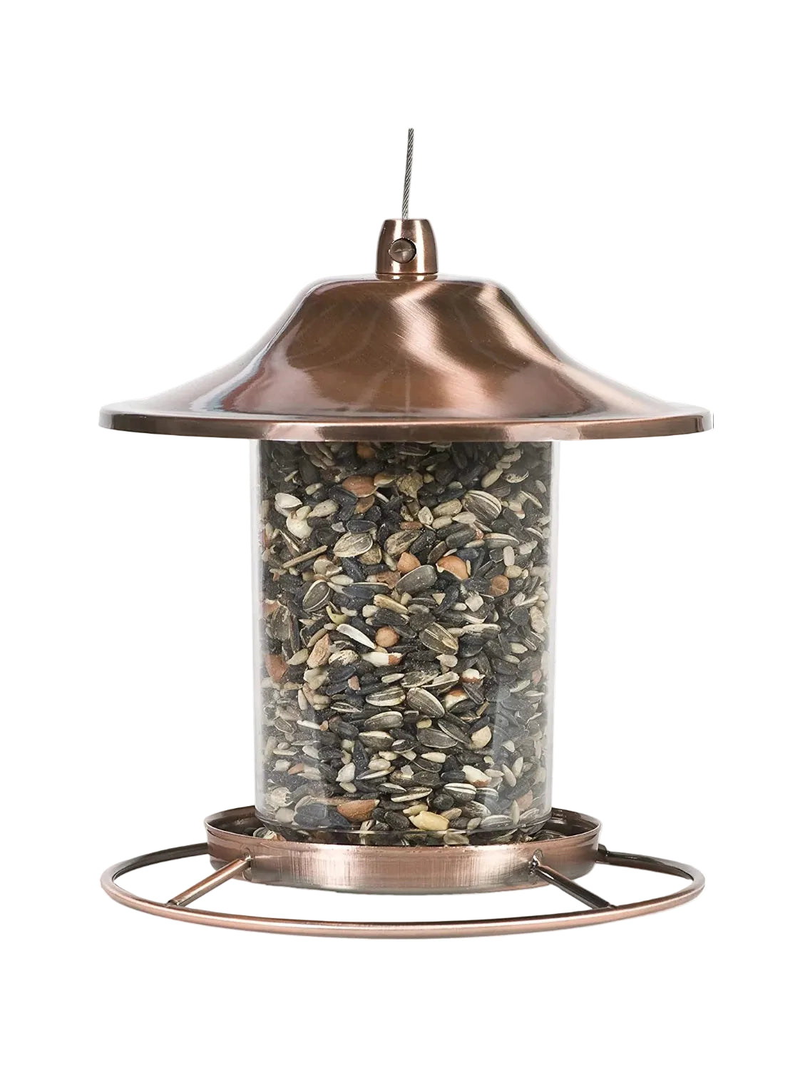 COPPER PANORAMA BIRD FEEDER