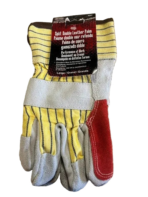 SPLIT DOUBLE LEATHER PALM GLOVES