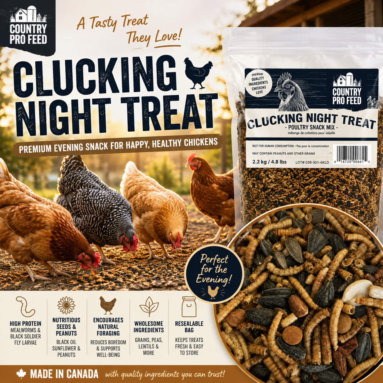 CLUCKING NIGHT TREAT 2KG