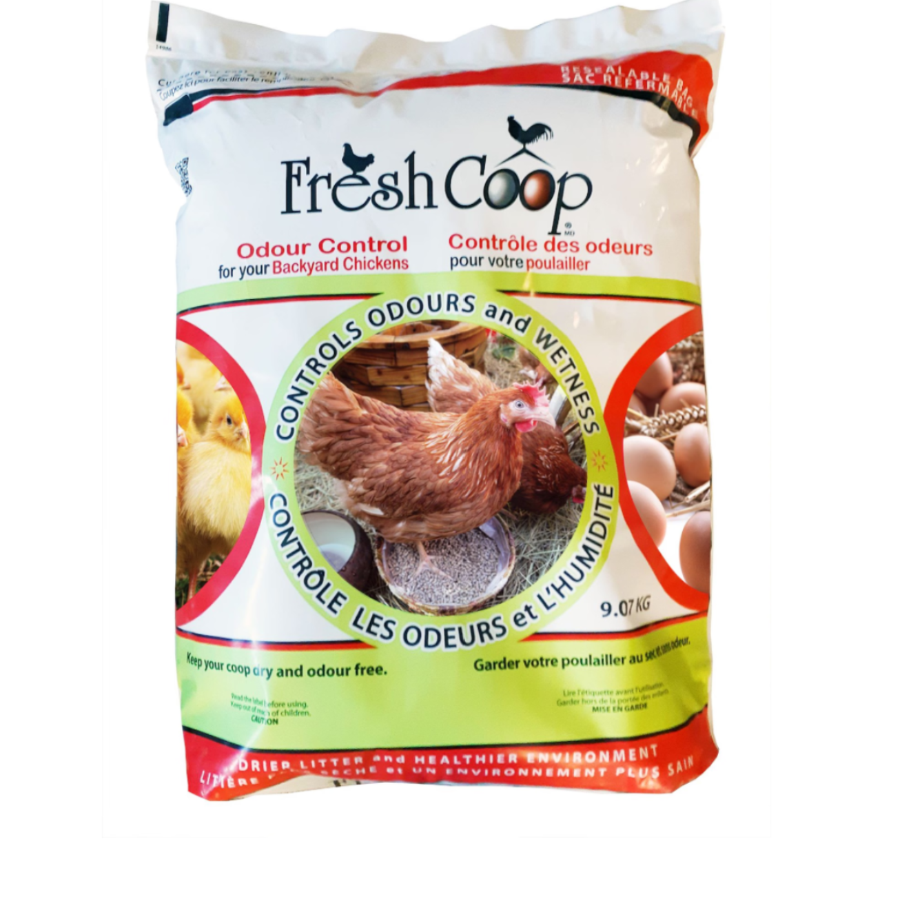 Fresh Coop Odour Control – Diatomaceous Earth Bedding Additive (9.07 kg