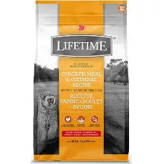 LIFETIME DOG FOOD CHICKEN & OATMEAL 11.4KG