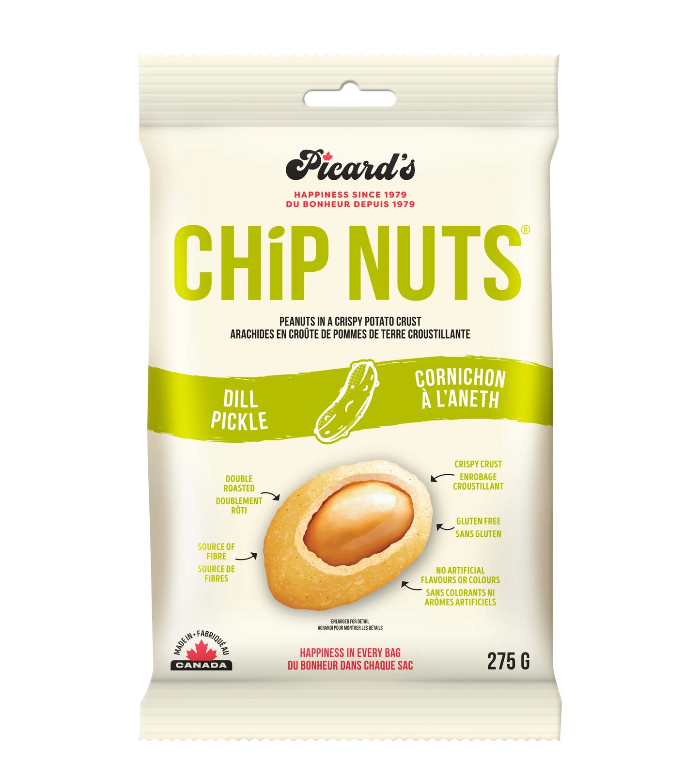 PICARDS DILL PICKLE CHIP NUTS 275G