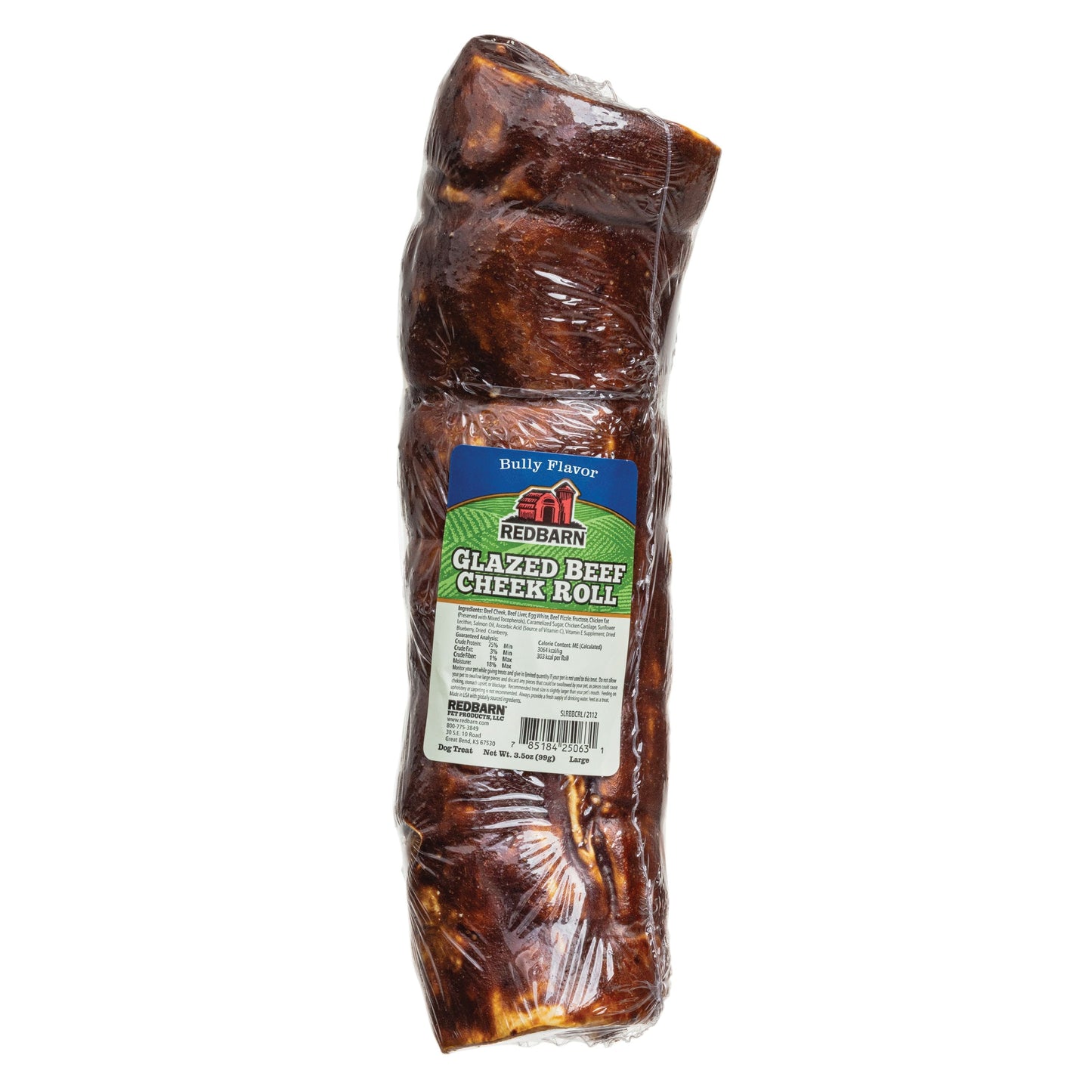 REDBARN GLAZED BEEF CHEEK ROLL DOG TREAT
