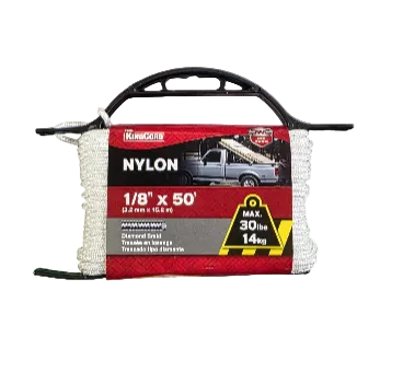 DIAMOND BRAID NYLON ROPE 1/8"X50'