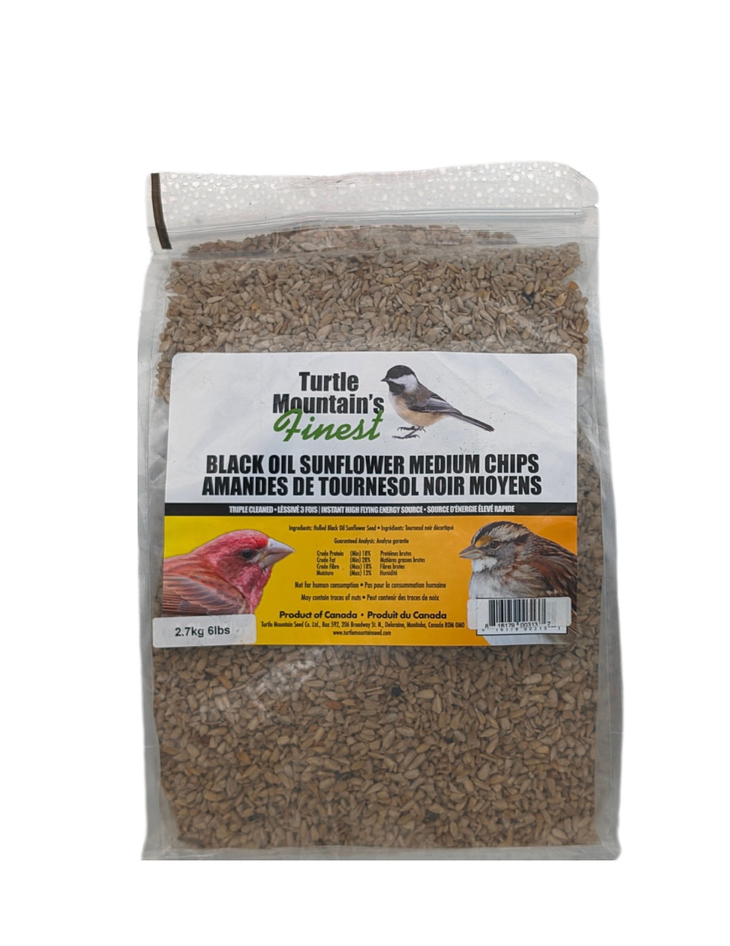 BLACK OIL SUNFLOWER MEDIUM CHIPS