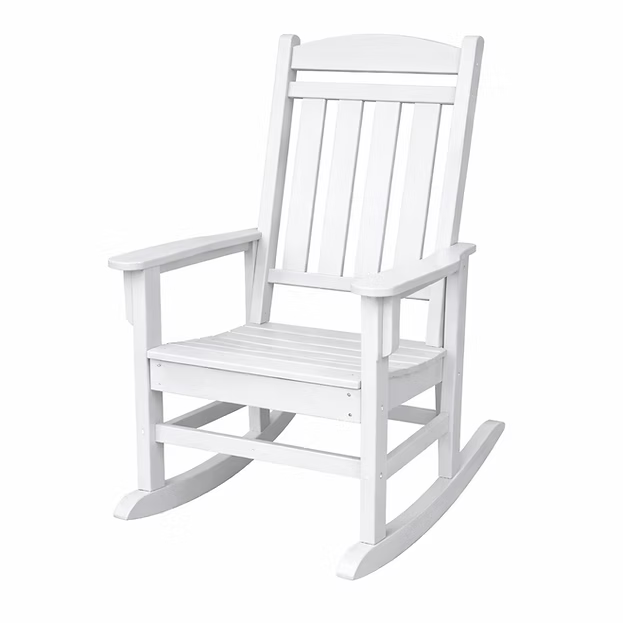 RESIN ROCKING CHAIR - WHITE