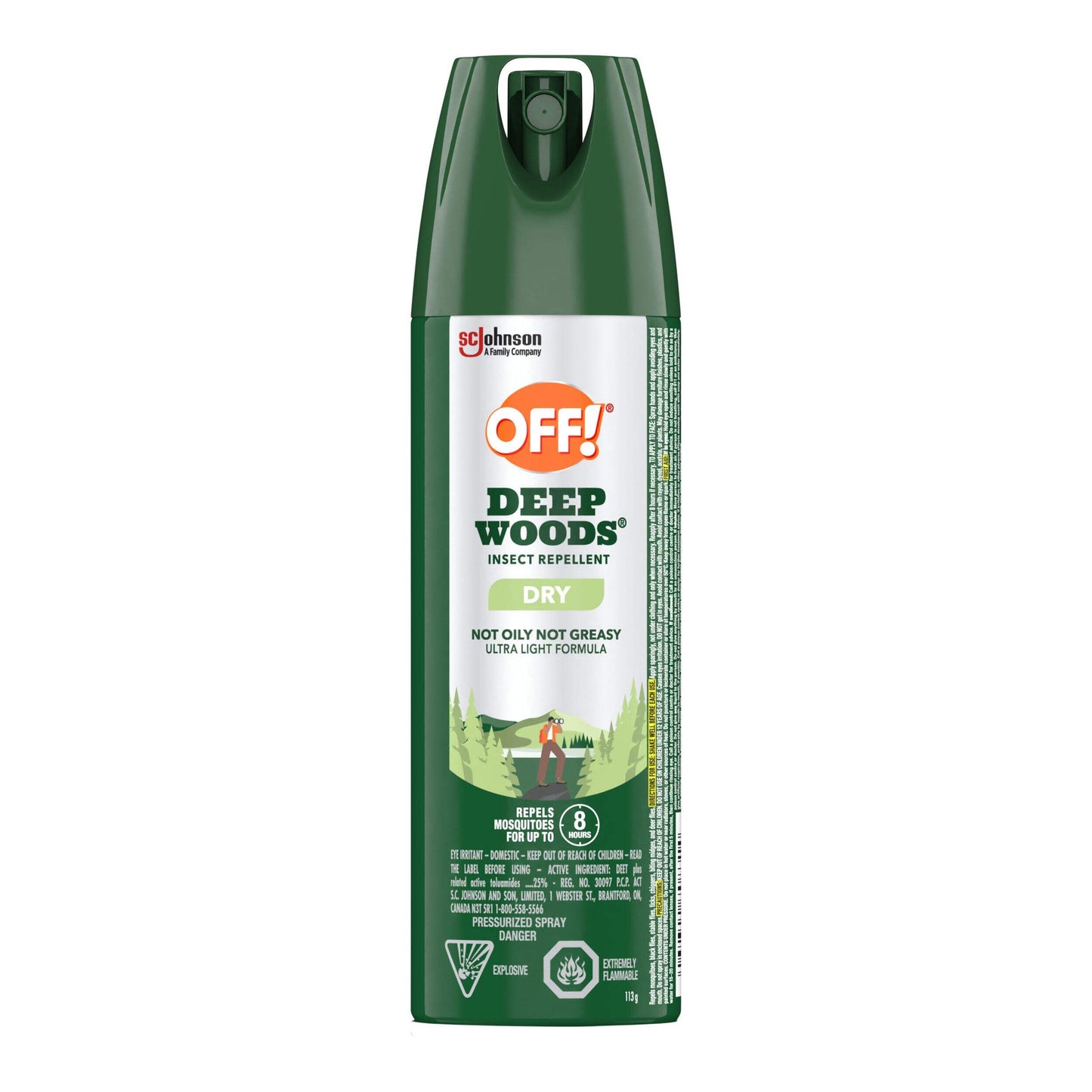 OFF! DEEP WOODS DRY INSECT REPELLENT 113G