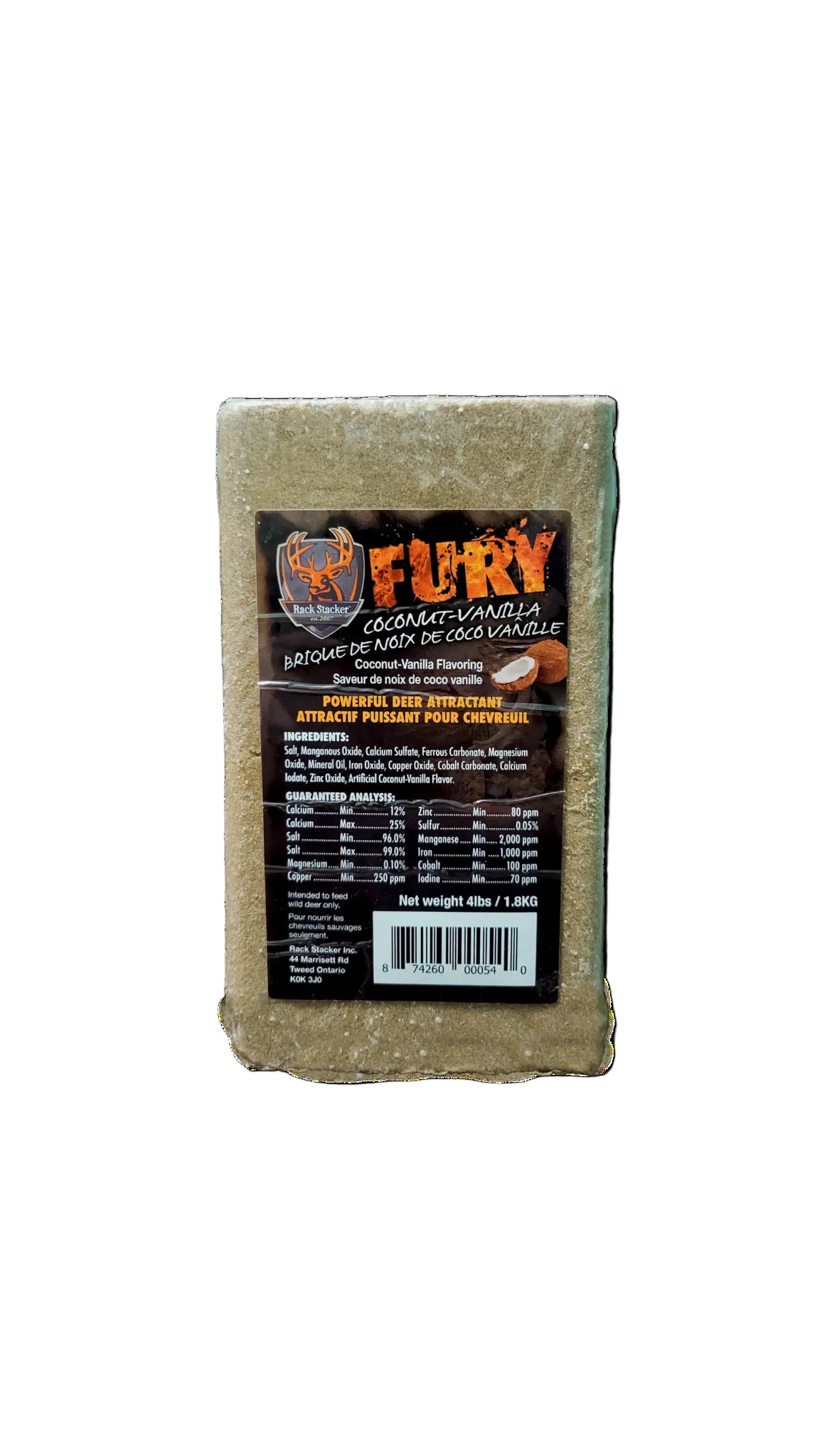 FURY COCONUT VANILLA BRICK 1.8KG