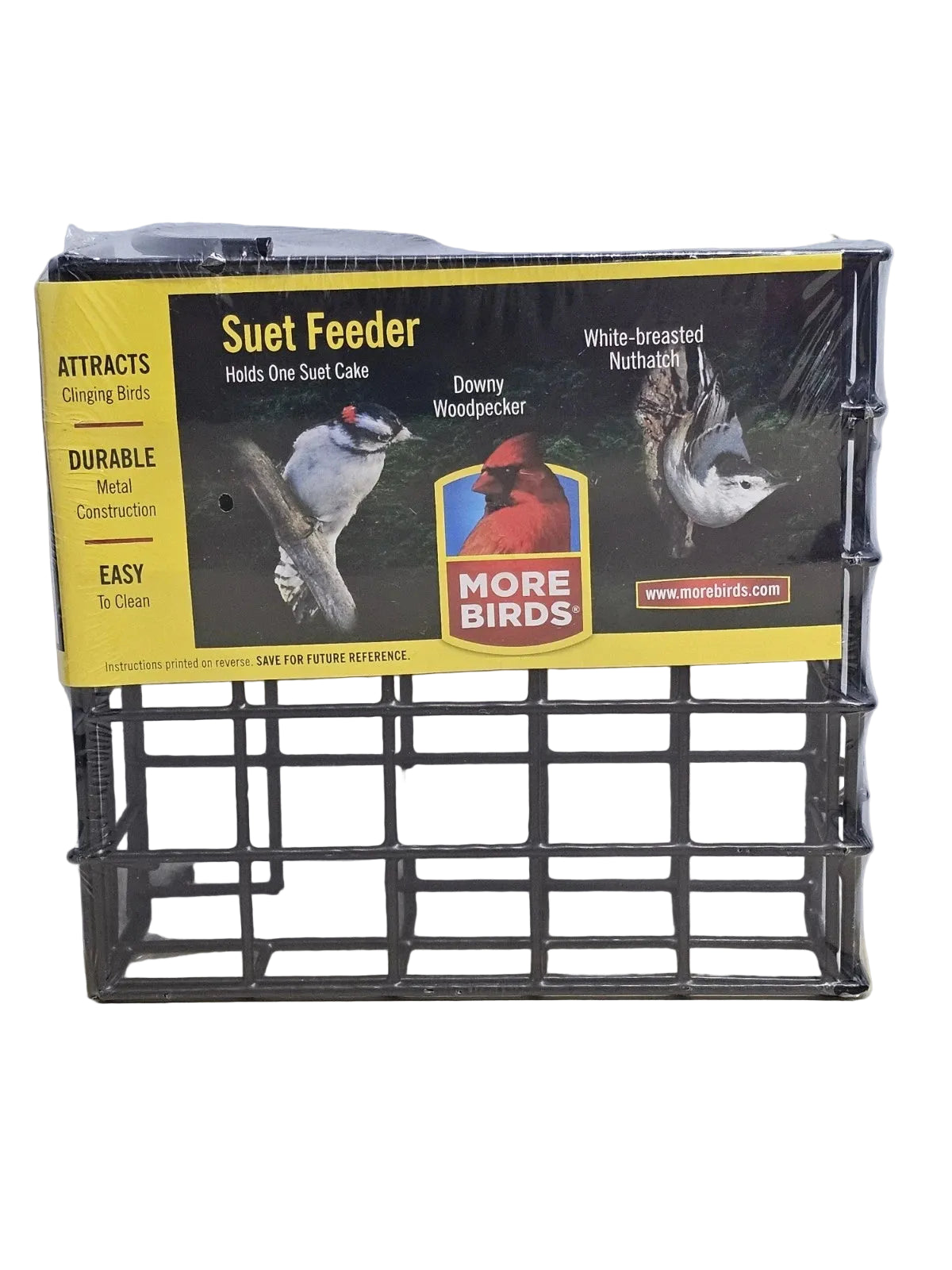 SUET FEEDER FOR A SINGLE SUET CAKE