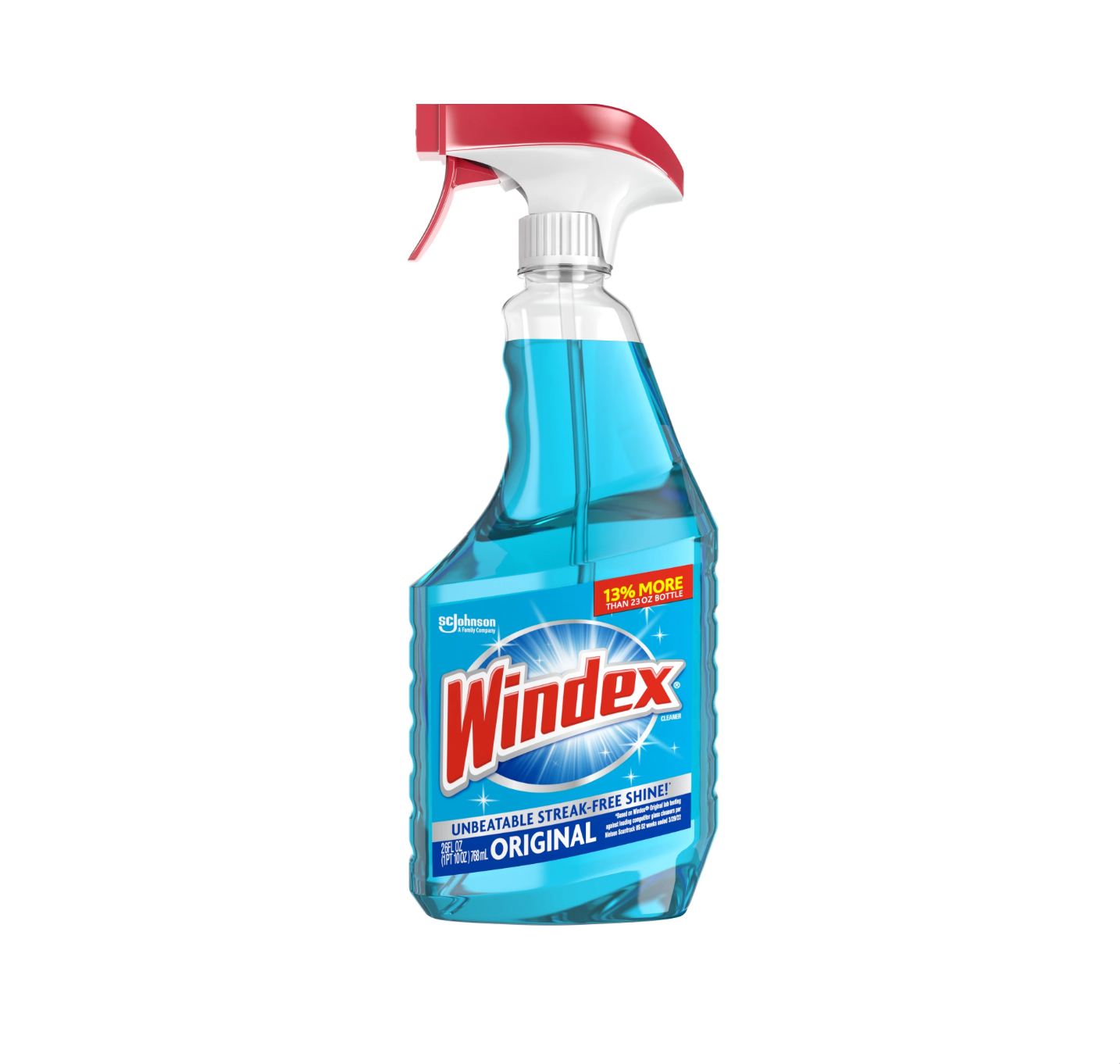 Windex Glass Cleaner Spray Bottle – Streak-Free Shine