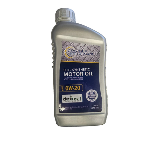Full Synthetic Motor Oil 0W-20 – Maximum Performance Lubricants