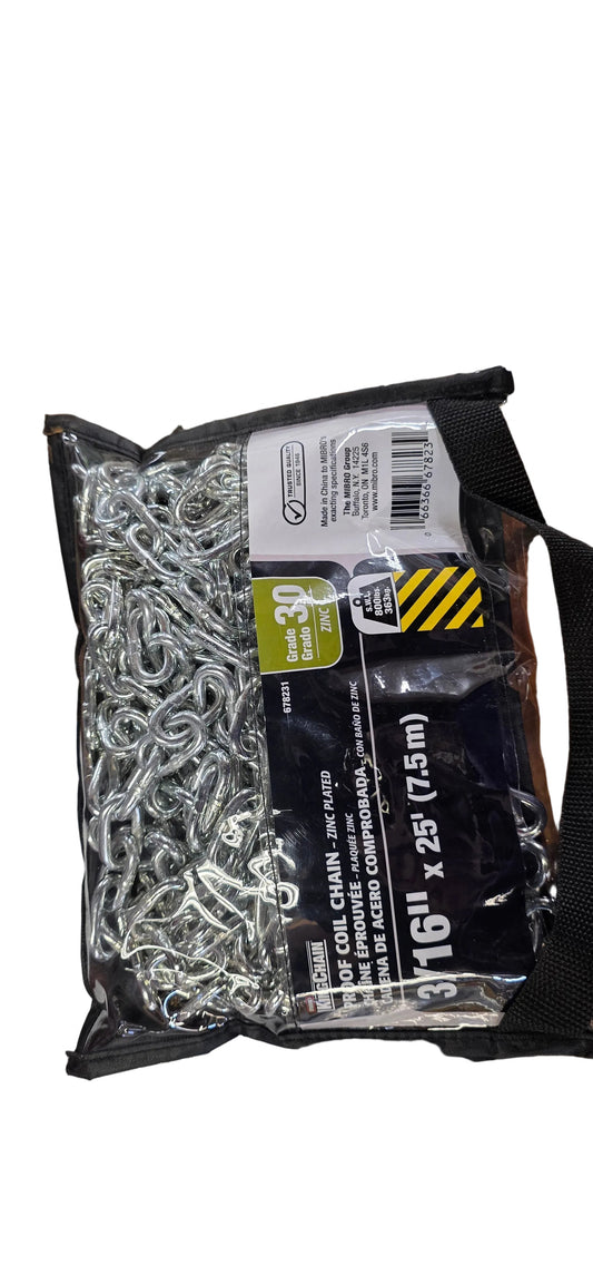 Proof coil Chain 3/16"X25'(7.5m)