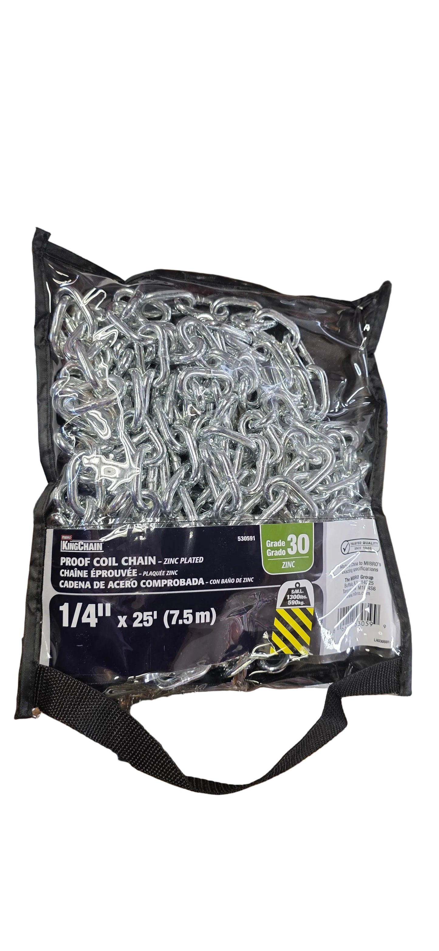 Proof Coil Chain 1/4"X25'(7.5m)