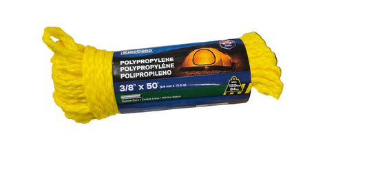 HOLLOW ROPE POLY 3/8"X50'(9.5mmX15.2m)