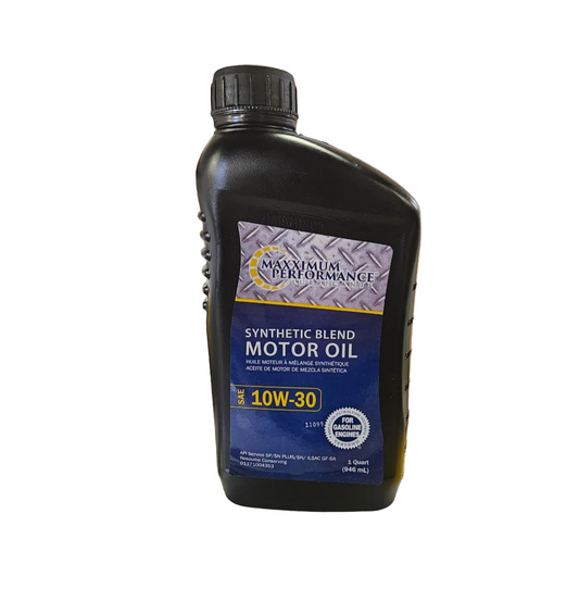 Maxximum Performance Synthetic Blend Motor Oil 10W-30 – 946 mL