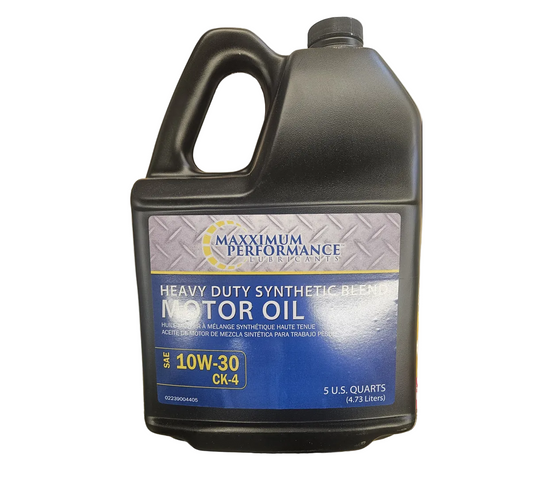Maximum Performance Heavy Duty Synthetic Blend Motor Oil 10W-30 CK-4 – 4.73L