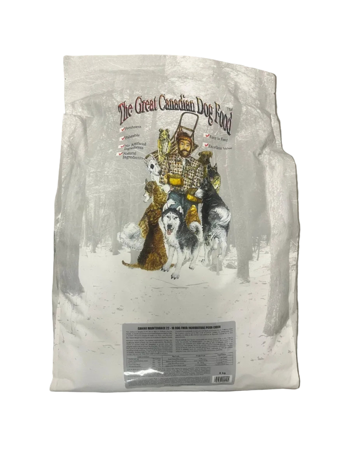 GREAT CANADIAN DOG FOOD MAINTENANCE 22/10 8KG