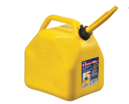 SCEPTER 20 L Diesel Jerry Can - Plastic + Vented + Yellow