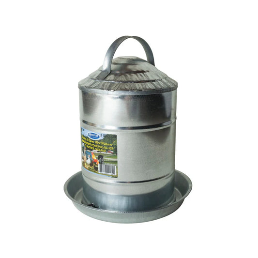 2 GALLON GALVANIZED WATERER
