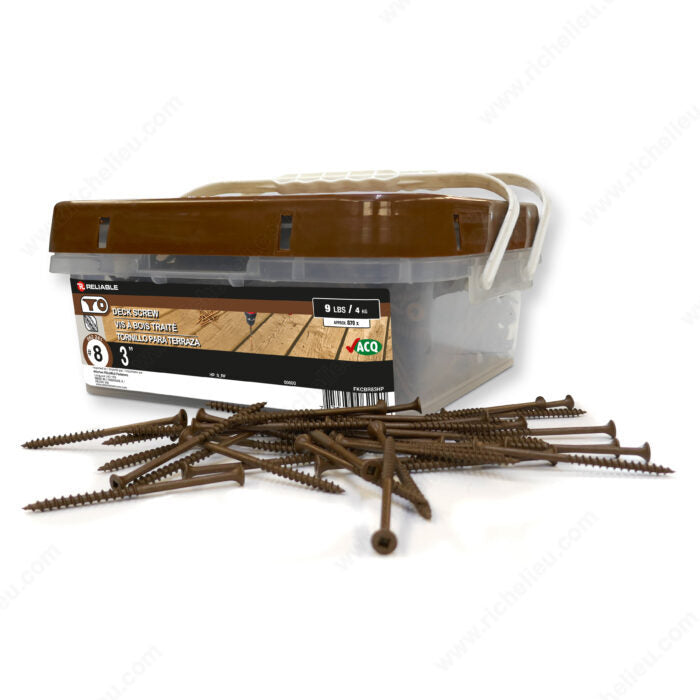 DECK SCREWS #8 3'' 870PK