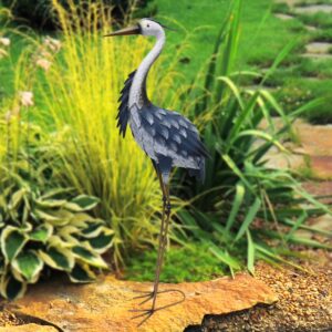 37-inch Standing Heron Statue