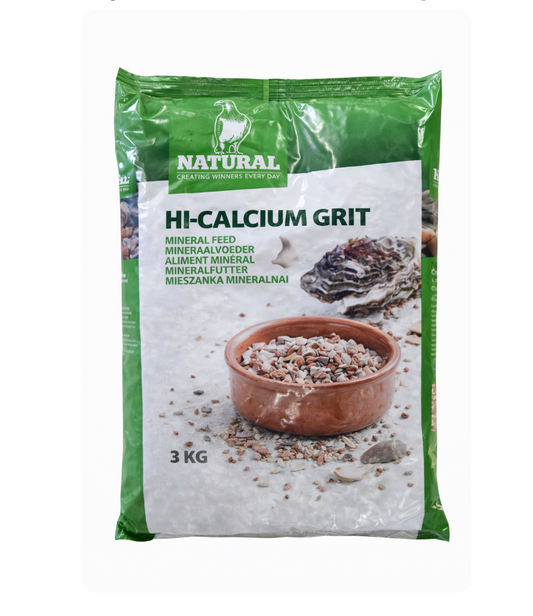 Natural Hi-Calcium Grit for Pigeons & Birds 3KG