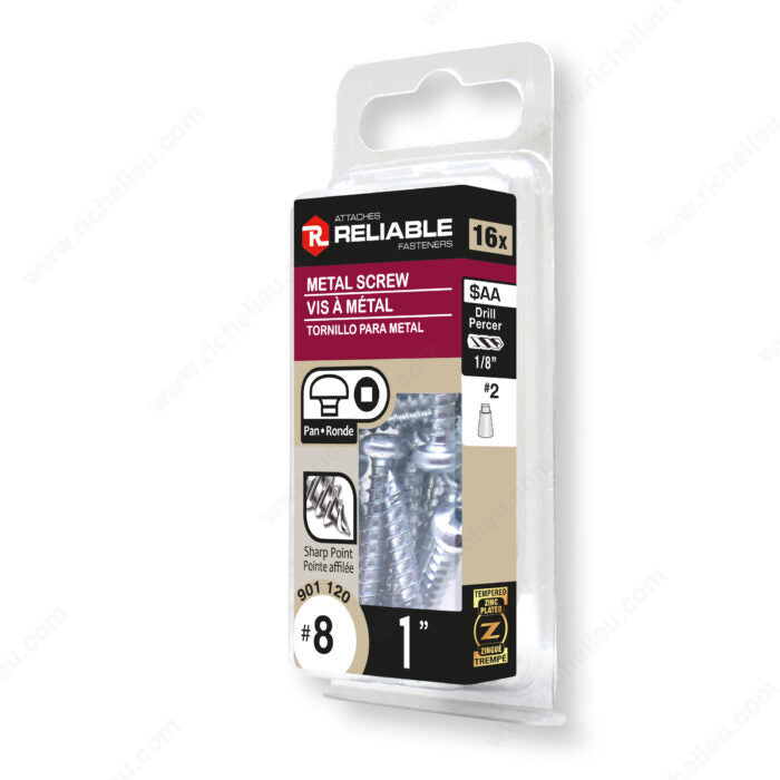 METAL SCREW #8 1'' 16PK