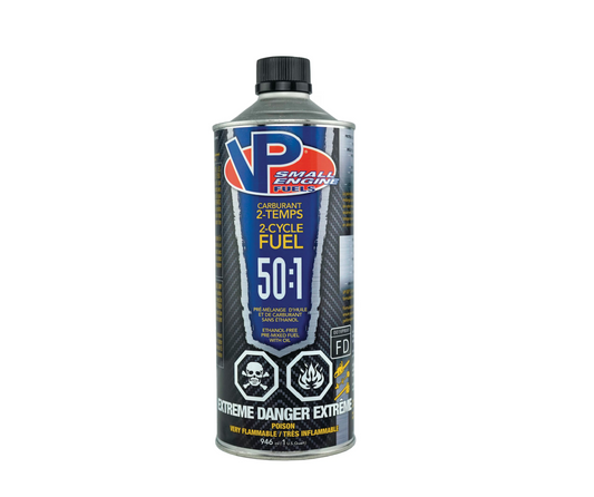 VP Racing Small Engine 50:1 Pre-Mixed 2-Cycle Fuel, Ethanol-Free, 946-mL