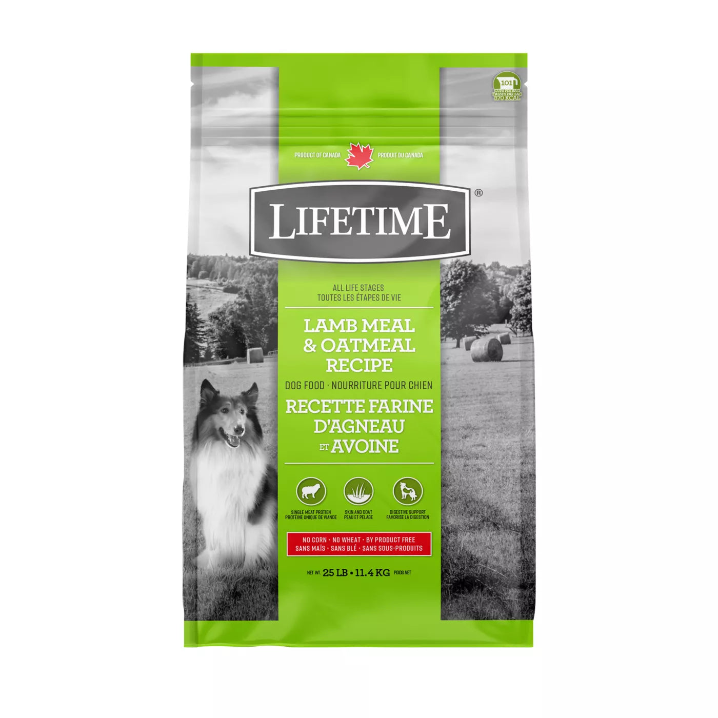 LIFETIME DOG FOOD LAMB & OATMEAL 11.4KG