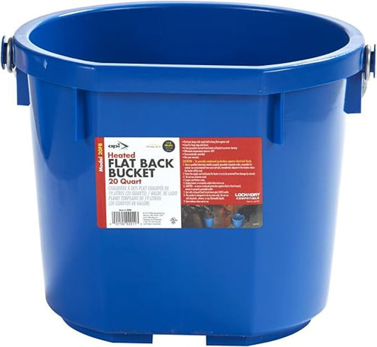 HEATED FLAT BACK BUCKET 20 QUART
