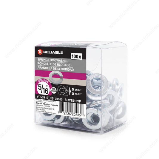 SPRING LOCK WASHER 5/16'' 100PK