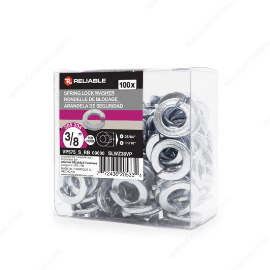 SPRING LOCK WASHER 3/8'' 100PK