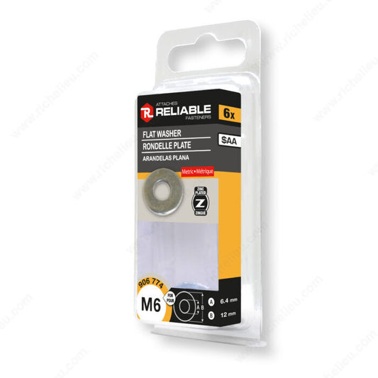 FLAT WASHER M6 6PK