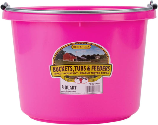 8 QUART PLASTIC BUCKET PINK