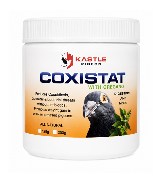 Kastle Pigeon Coxistat with Oregano – Natural Coccidiosis Support (250g)