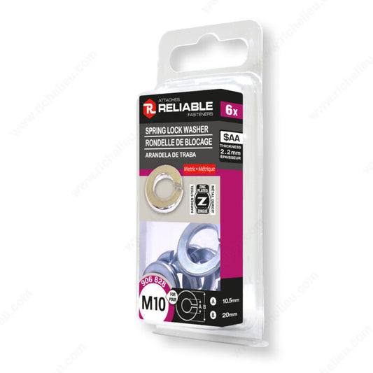 SPRING LOCK WASHER M10 6PK